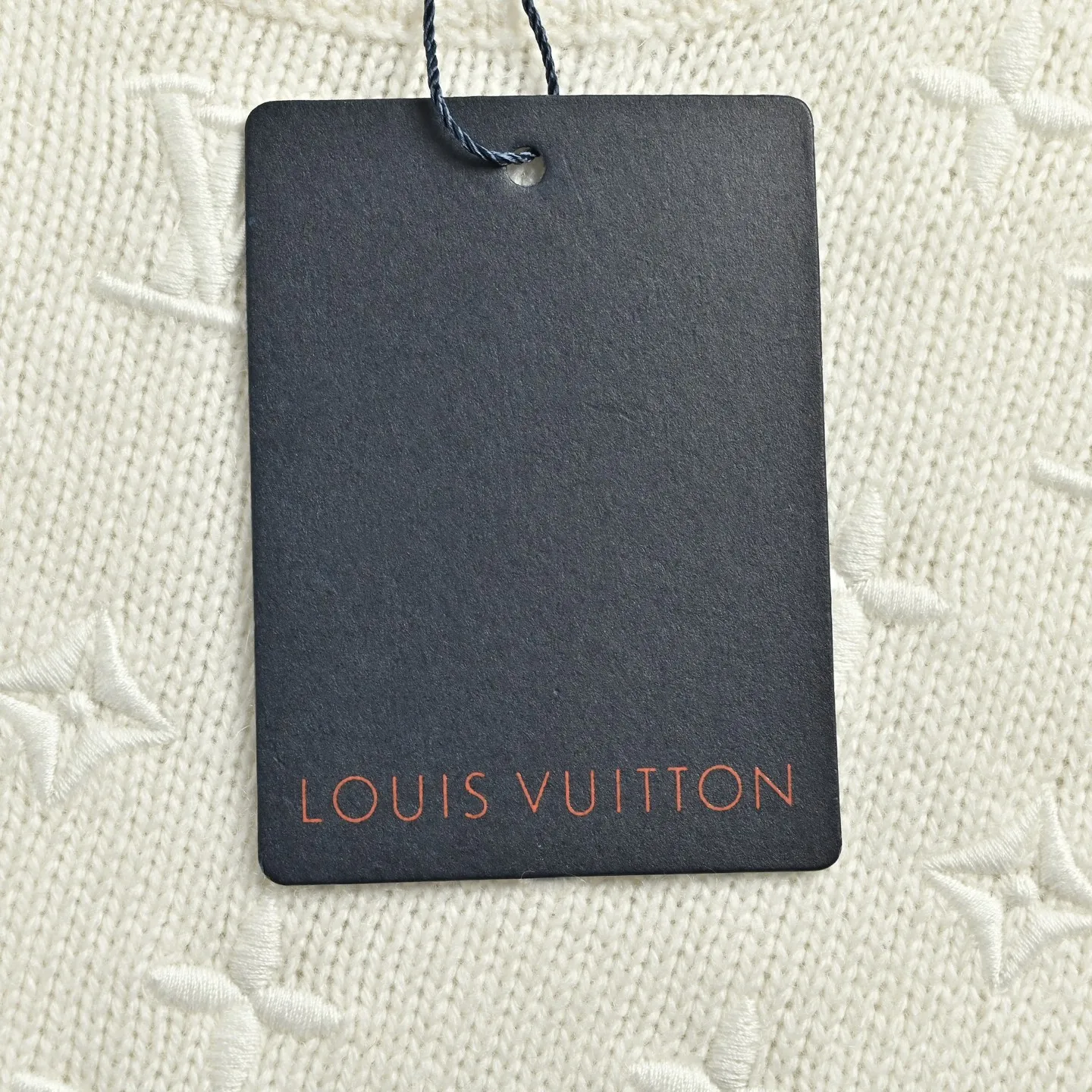 Louis Vuitton/Louis Vuitton 26ss women's presbyopic embroidered knitted short sleeves